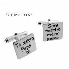 Gemelos Plata Padrino 3